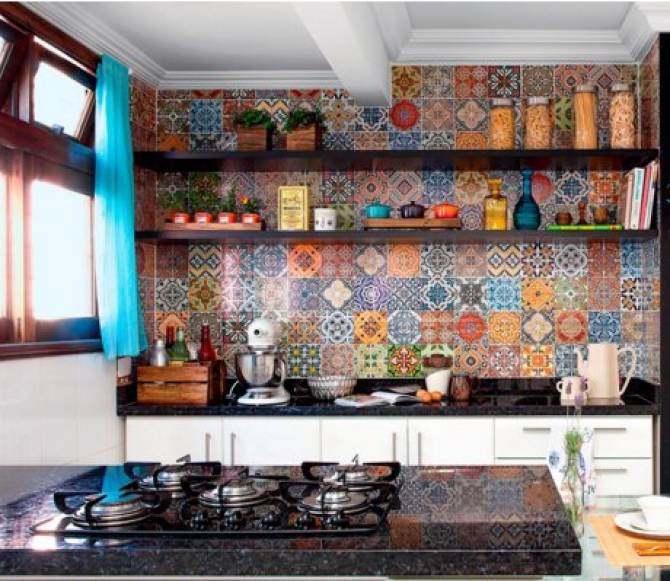 30 cozinhas pequenas e coloridas
